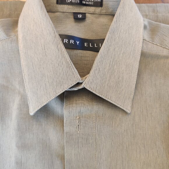 Boys Perry Ellis Dress Shirt Size 12 - Picture 1 of 5